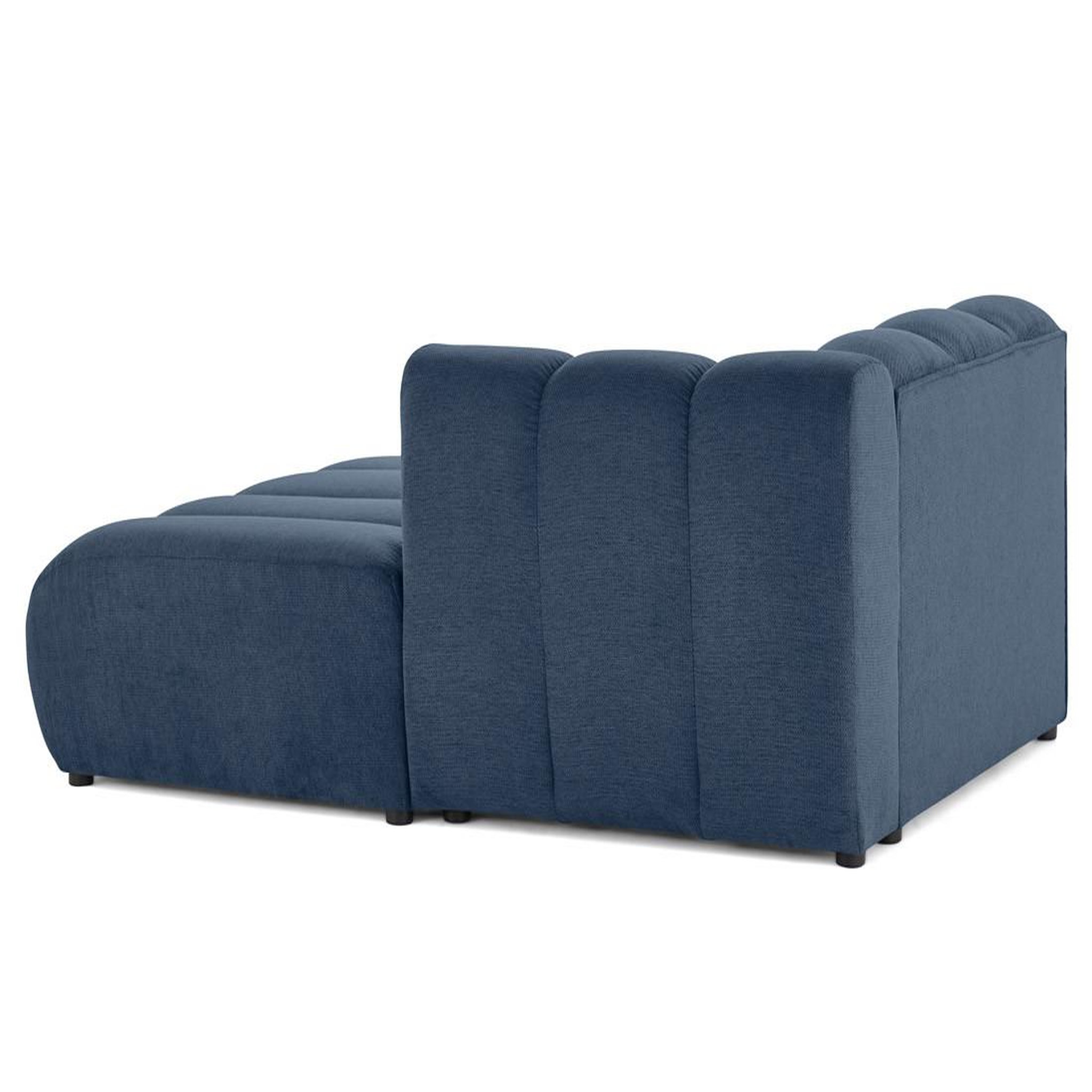 Voir la diapositive 5 : BEST MOBILIER Debbie - module d'assise méridienne droit en tissu texturé