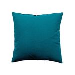 TOILINUX Coussin déhoussable en coton PANAMA. Coloris disponibles : Vert, Bleu, Marron