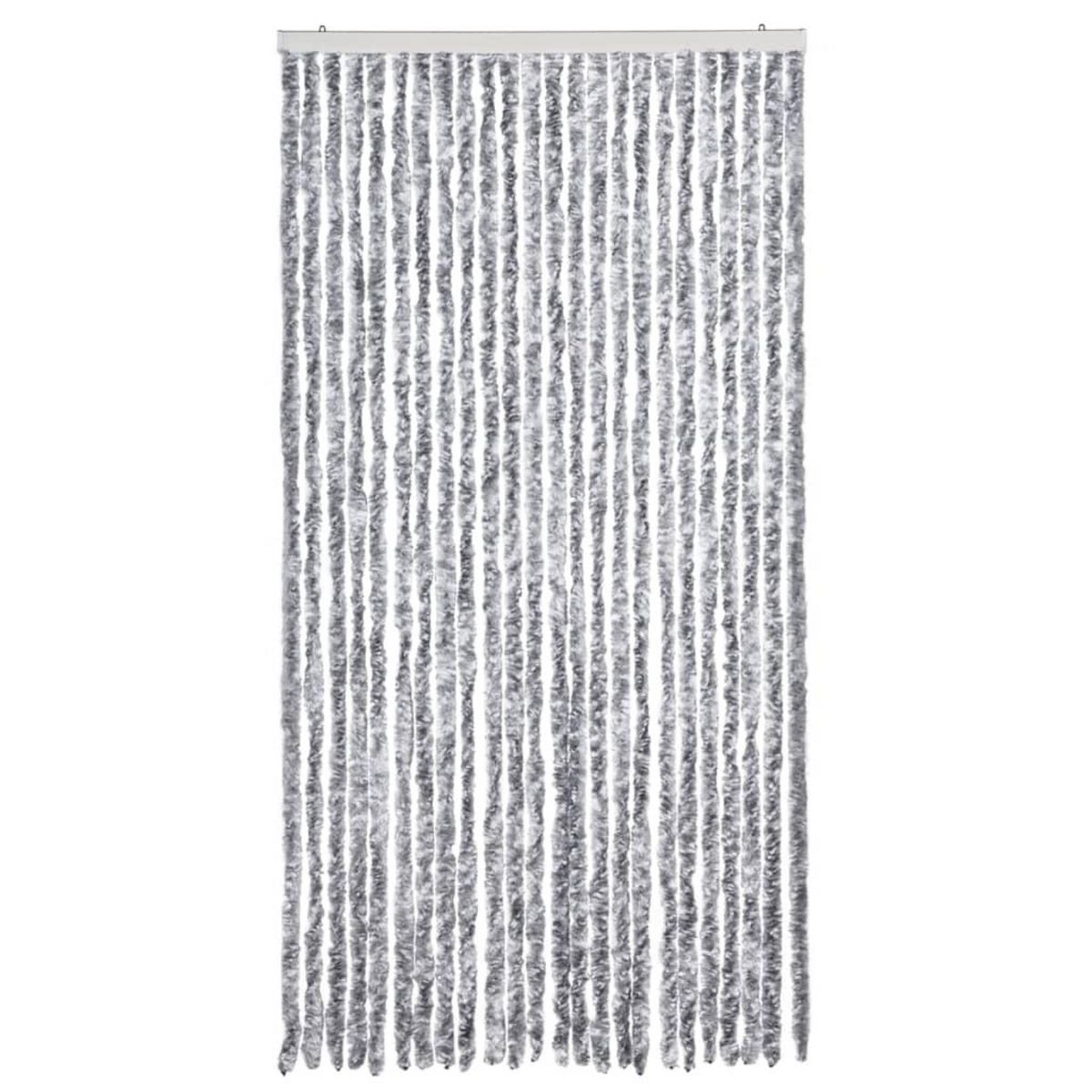 VIDAXL Moustiquaire Blanc et gris 100x220 cm Chenille