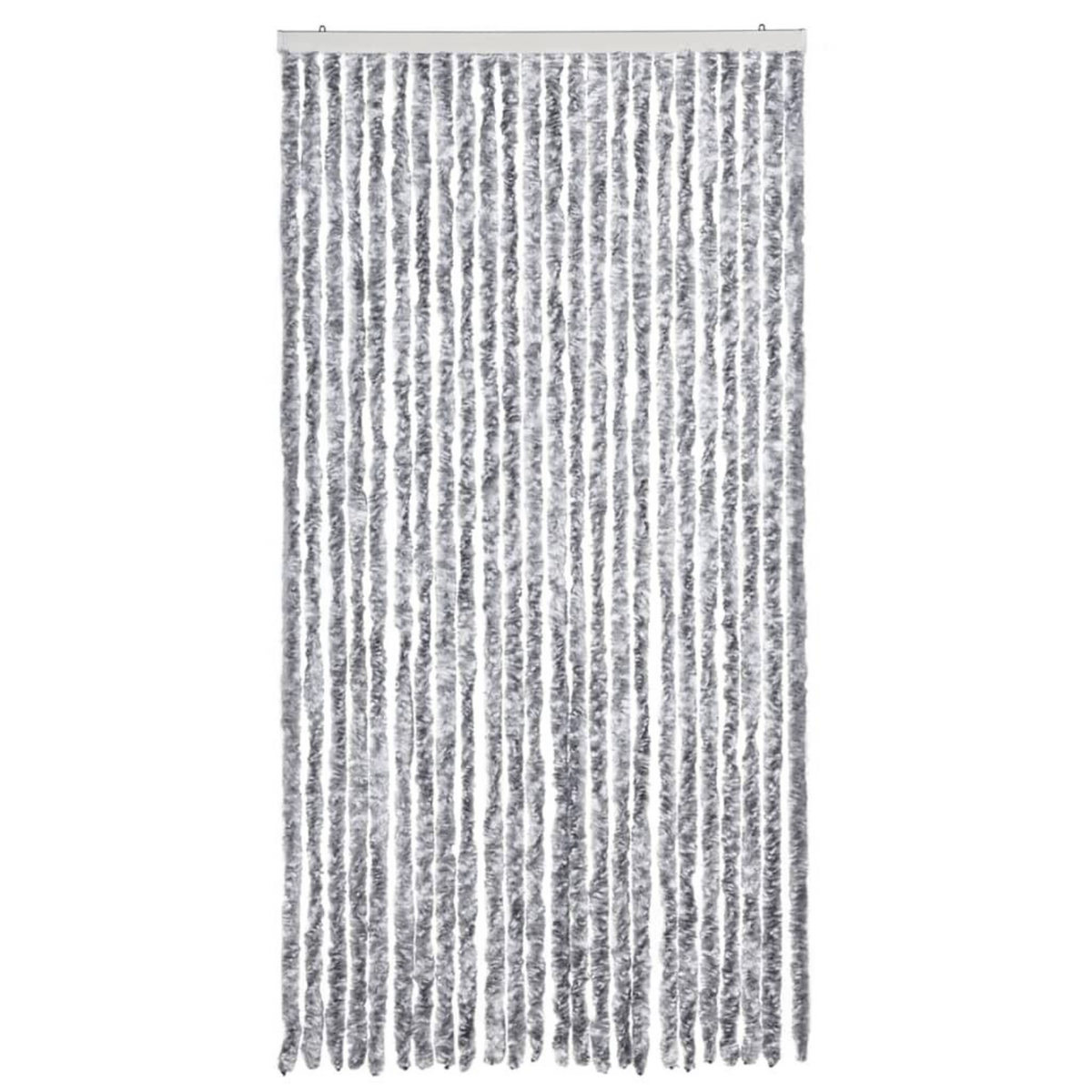 VIDAXL Moustiquaire Blanc et gris 100x220 cm Chenille