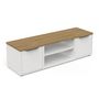 Voir la diapositive 4 : Meuble TV 2 portes 2 niches ILYES