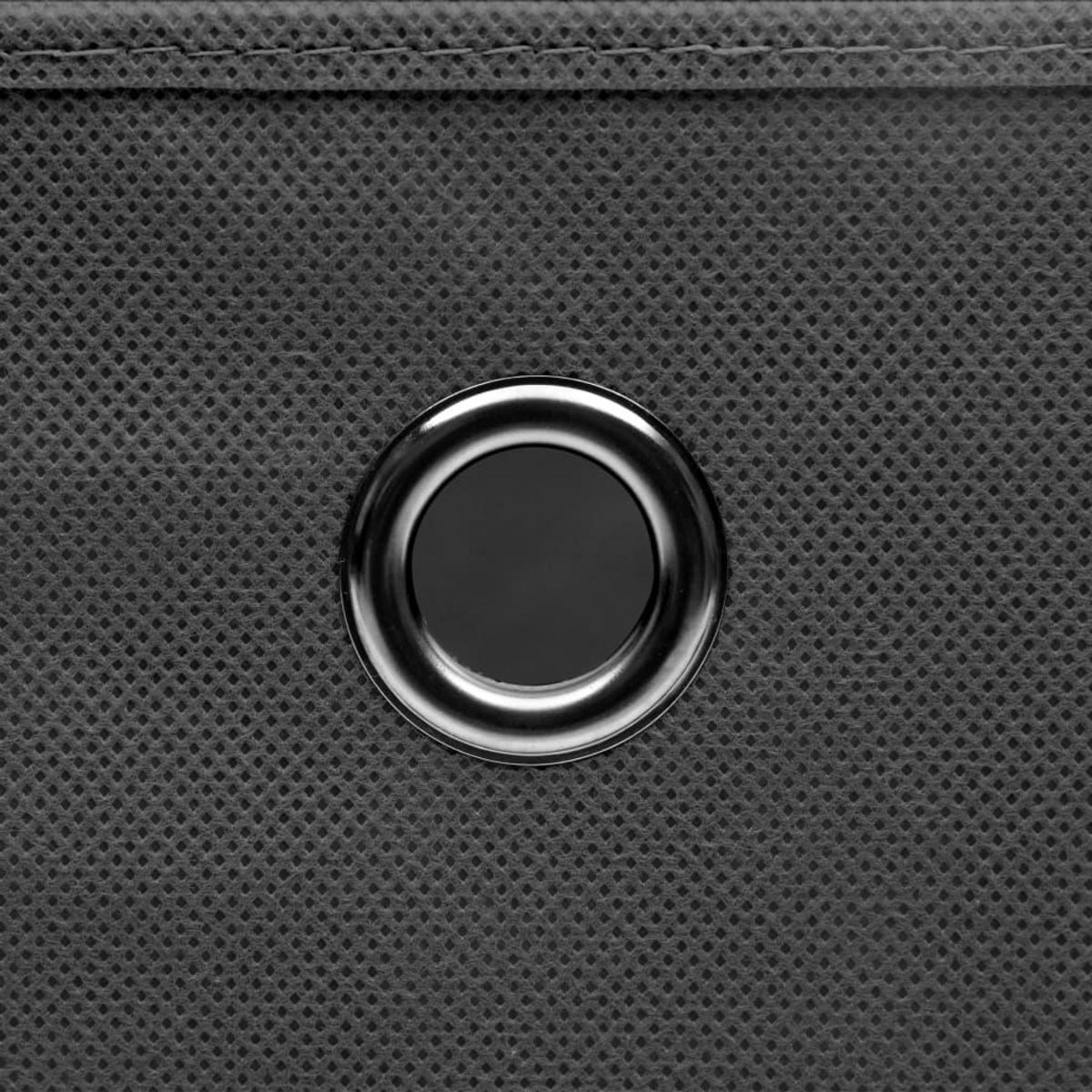 VIDAXL Boîtes de rangement avec couvercle 10 pcs Gris 32x32x32cm Tissu