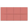 Voir la diapositive 3 : VIDAXL Panneaux muraux 12 pcs Rose 60x30 cm Velours 2,16 m^2