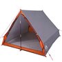 Voir la diapositive 4 : VIDAXL Tente de camping en forme de A 2 personnes gris impermeable