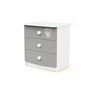 Voir la diapositive 5 : AT4 Ensemble lit bébé 60x120 cm et commode à langer 3 tiroirs MINNIE DISNEY Gris