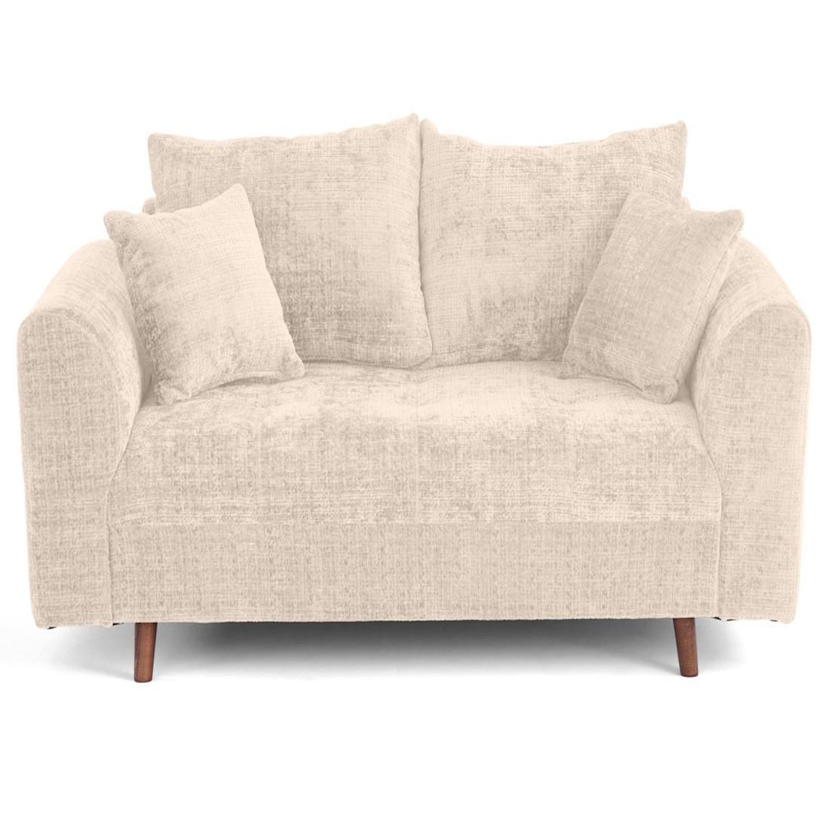 LISA DESIGN Rune - canapé droit 2 places en velours texturé