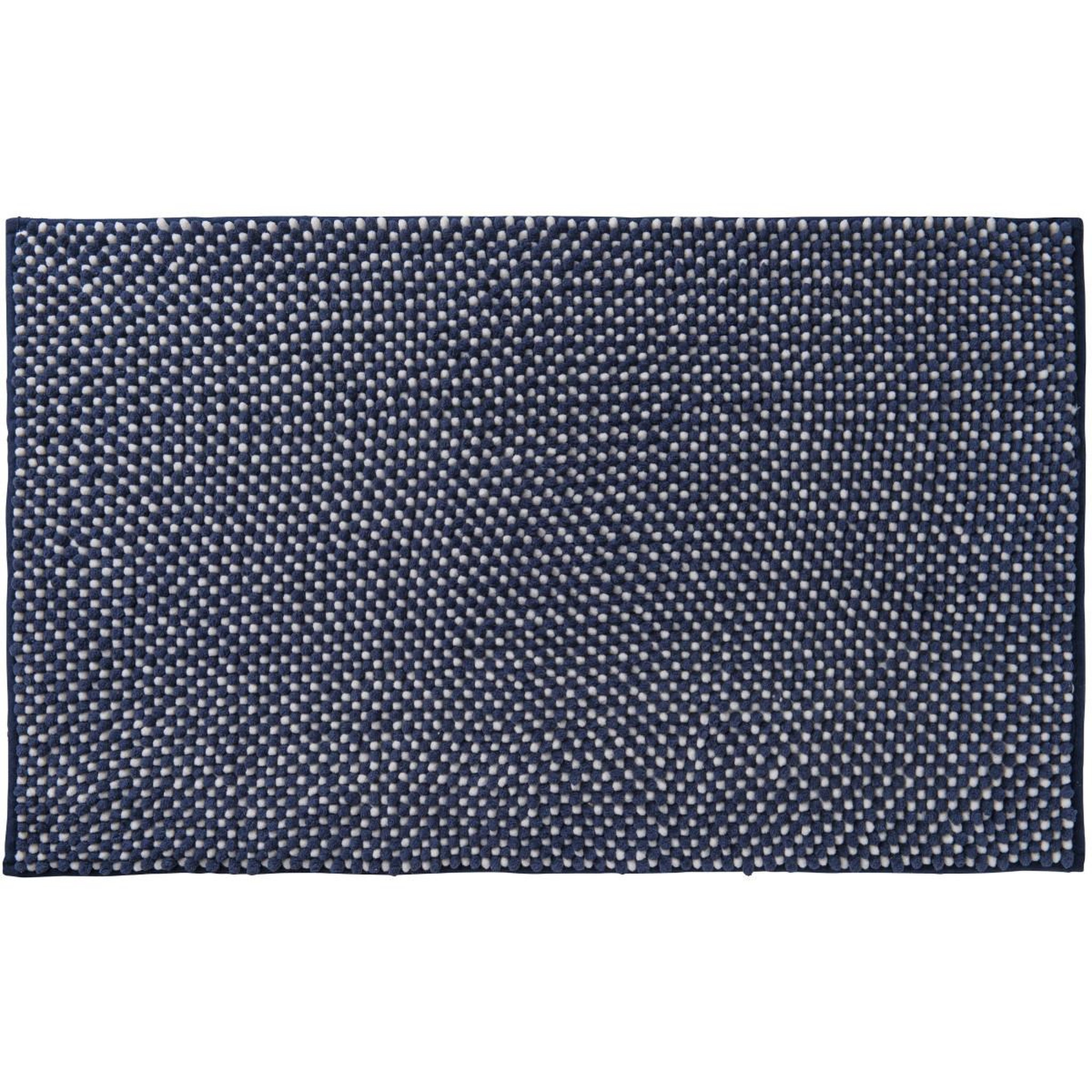 GUY LEVASSEUR Tapis de bain déco bouclette bicolore 50x80cm