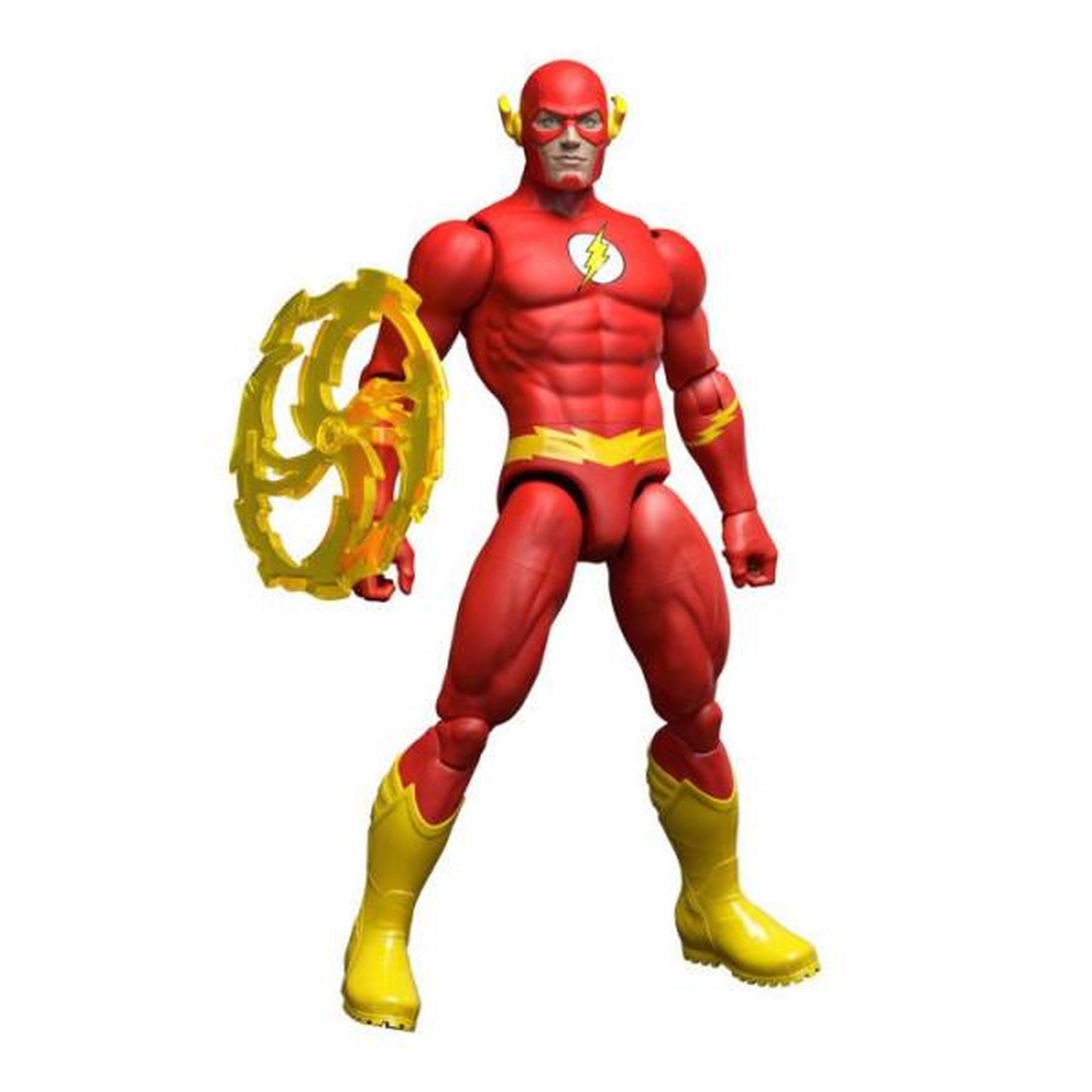 Voir la diapositive 4 : MATTEL Figurine articulée - DC Premier - Flash 16,5 cm - 22 points d'articulation - Accessoires effets de vitesse - Dès 4 ans