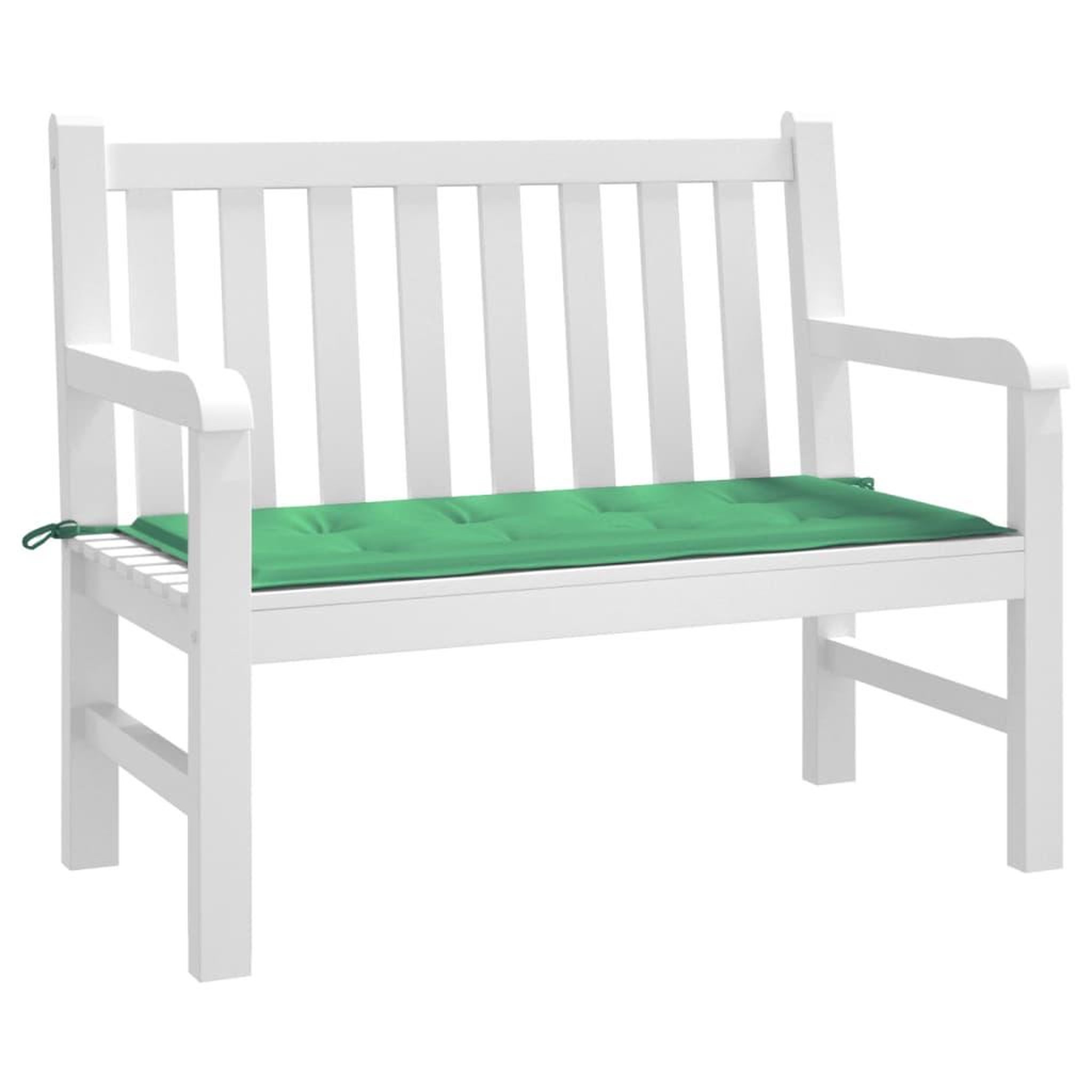 Voir la diapositive 3 : VIDAXL Coussin de banc de jardin vert 120x50x3 cm tissu oxford