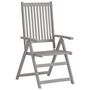 Voir la diapositive 3 : VIDAXL Chaises inclinables de jardin lot de 2 et coussins Bois acacia