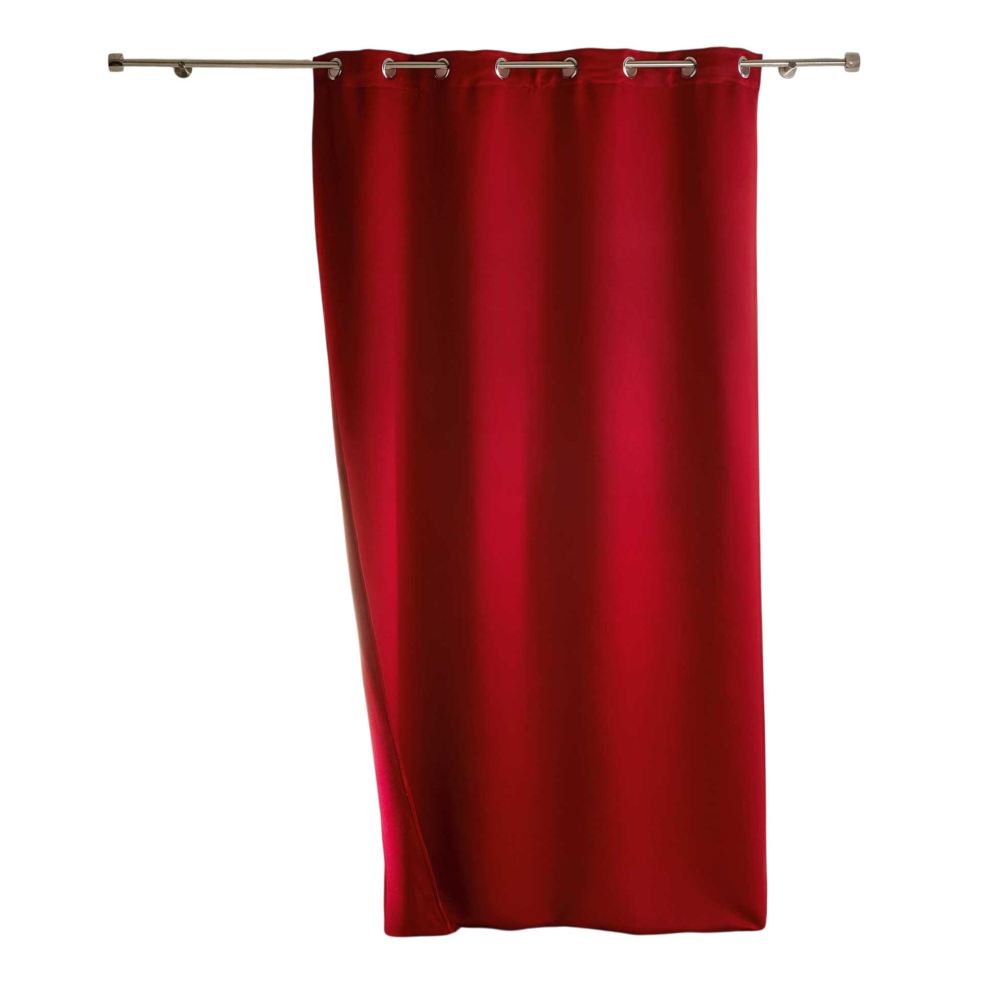 Eden Rideau a oeillets 140x260 cm covery rouge