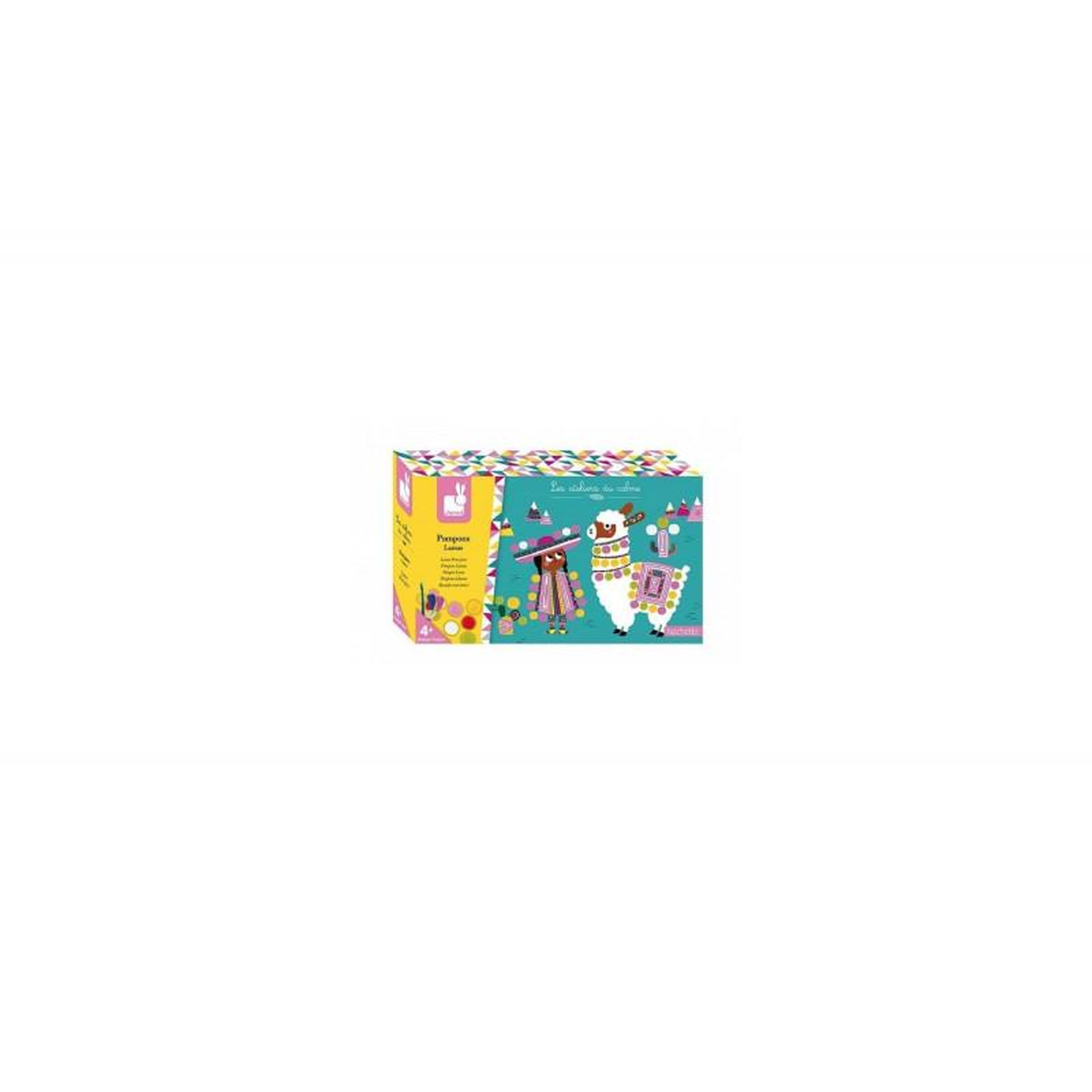 Voir la diapositive 2 : JANOD Kit créatif Janod Pompons Lamas