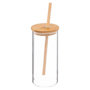 Voir la diapositive 1 : SECRET DE GOURMET Chope & Paille en Verre  Palm  40cl Transparent