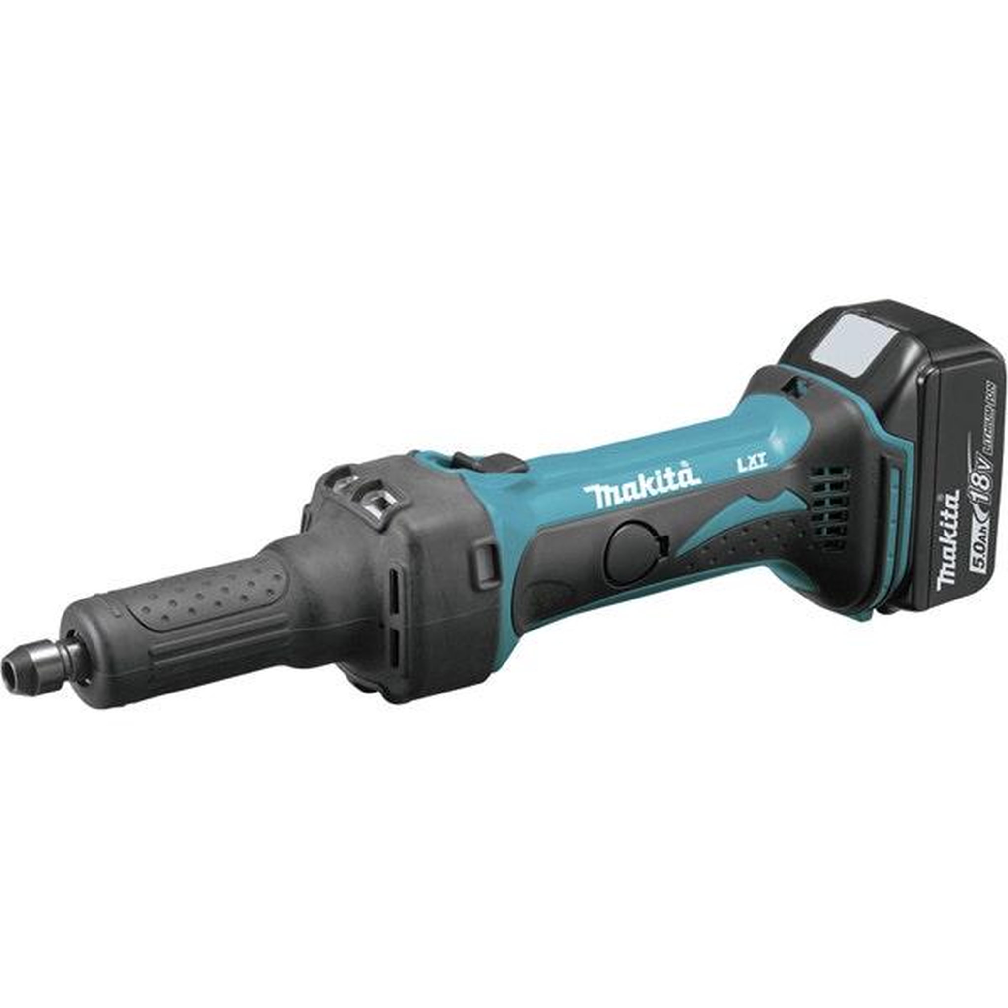 MAKITA Meuleuse droite 18v + 2 batteries 5 ah li-ion + chargeur rapide + coffret makpac
