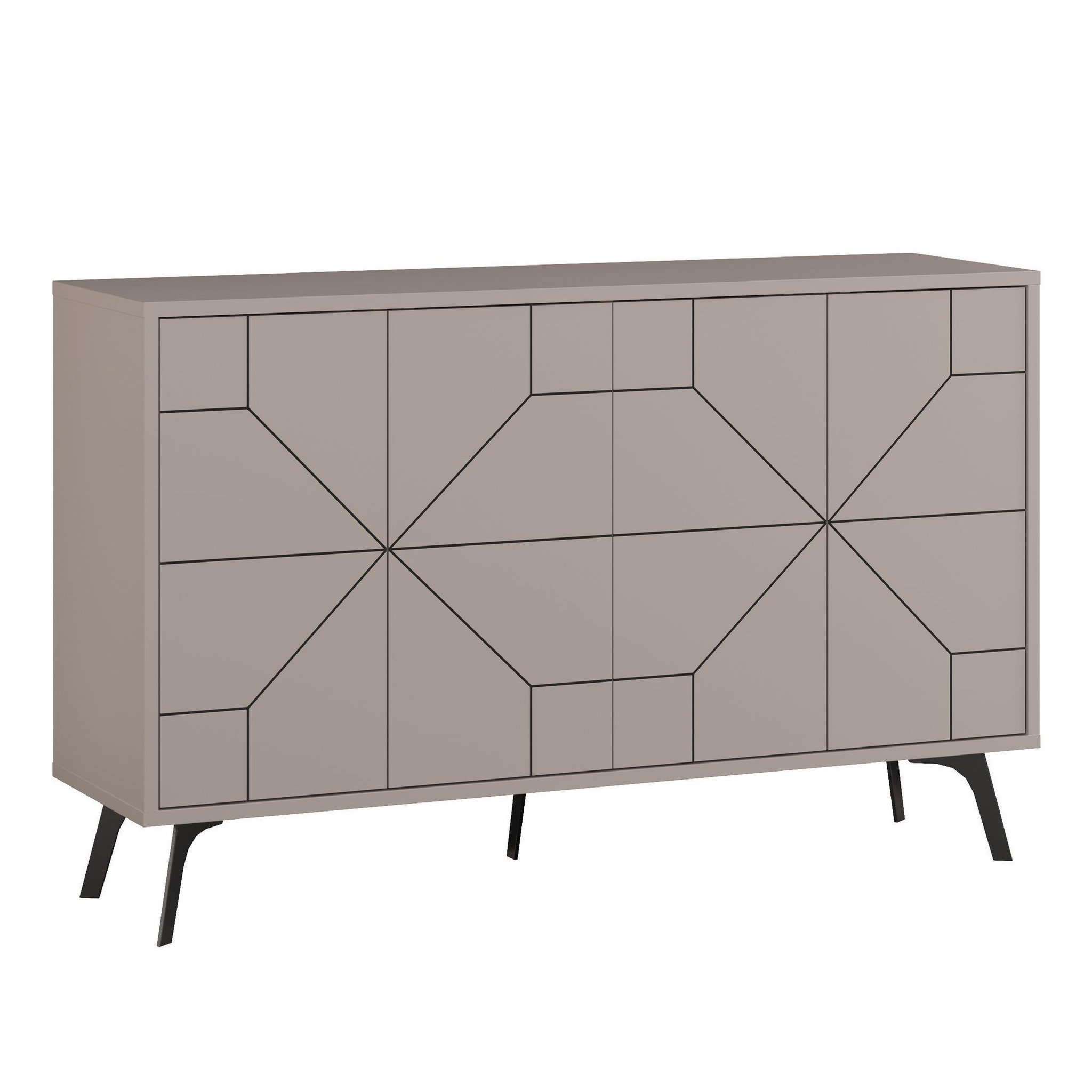 Habitat et Jardin Buffet en bois  Dune  - 123 x 35 x 62 cm - Moka clair