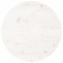 Voir la diapositive 2 : VIDAXL Dessus de table rond blanc Ø50x3 cm bois de pin massif