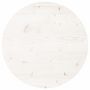 Voir la diapositive 2 : VIDAXL Dessus de table rond blanc Ø50x3 cm bois de pin massif