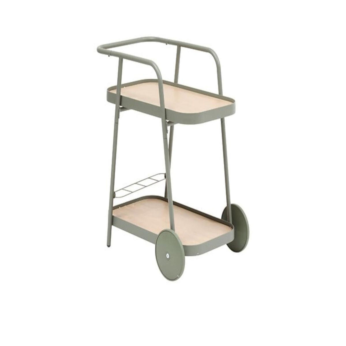 HESPERIDE Desserte de jardin à roulettes en aluminium EASINESS