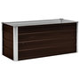 Voir la diapositive 2 : VIDAXL Lit sureleve de jardin Marron 100x40x45 cm Acier galvanise