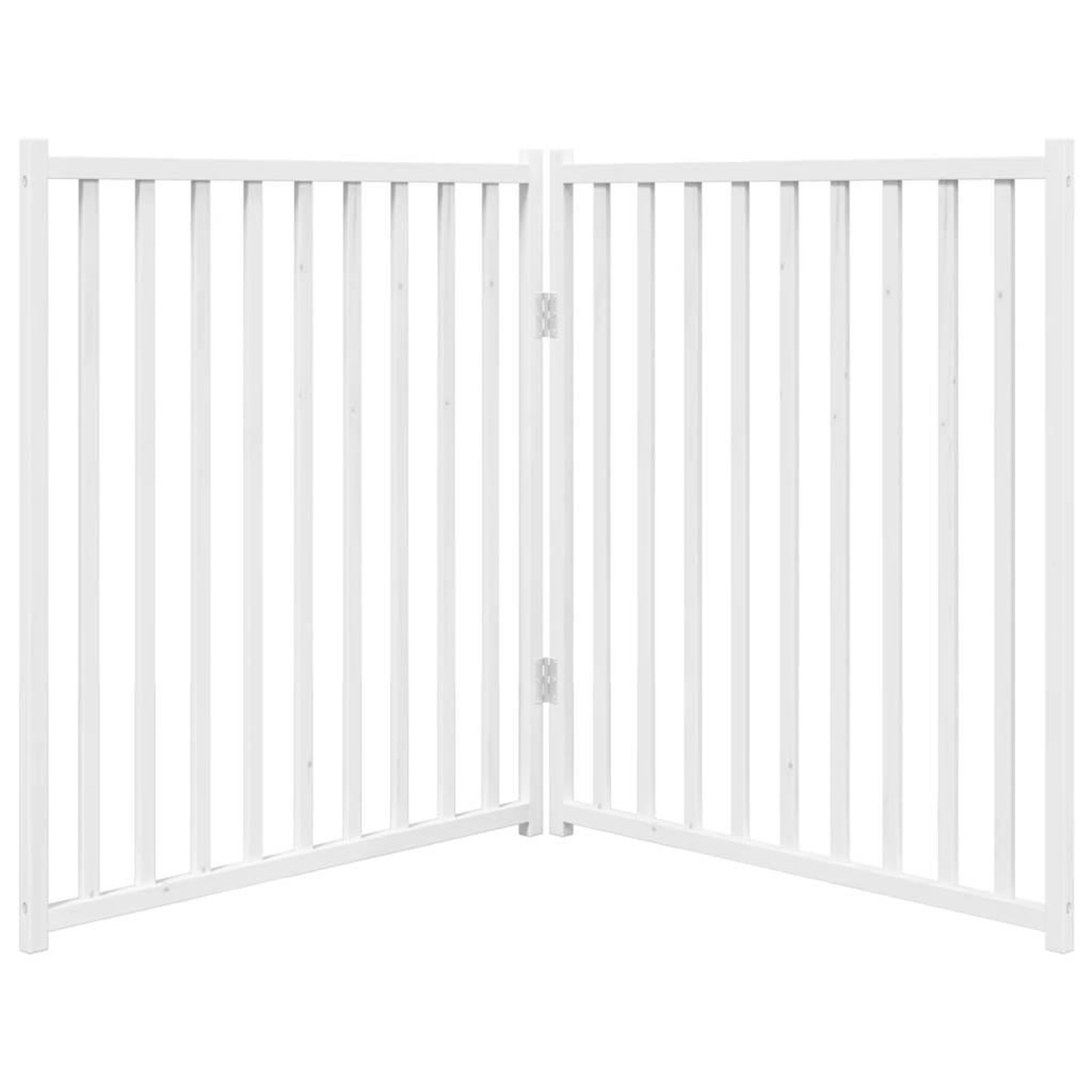 Voir la diapositive 4 : VIDAXL Barriere pour chien pliable 2 panneaux 160 cm bois sapin massif