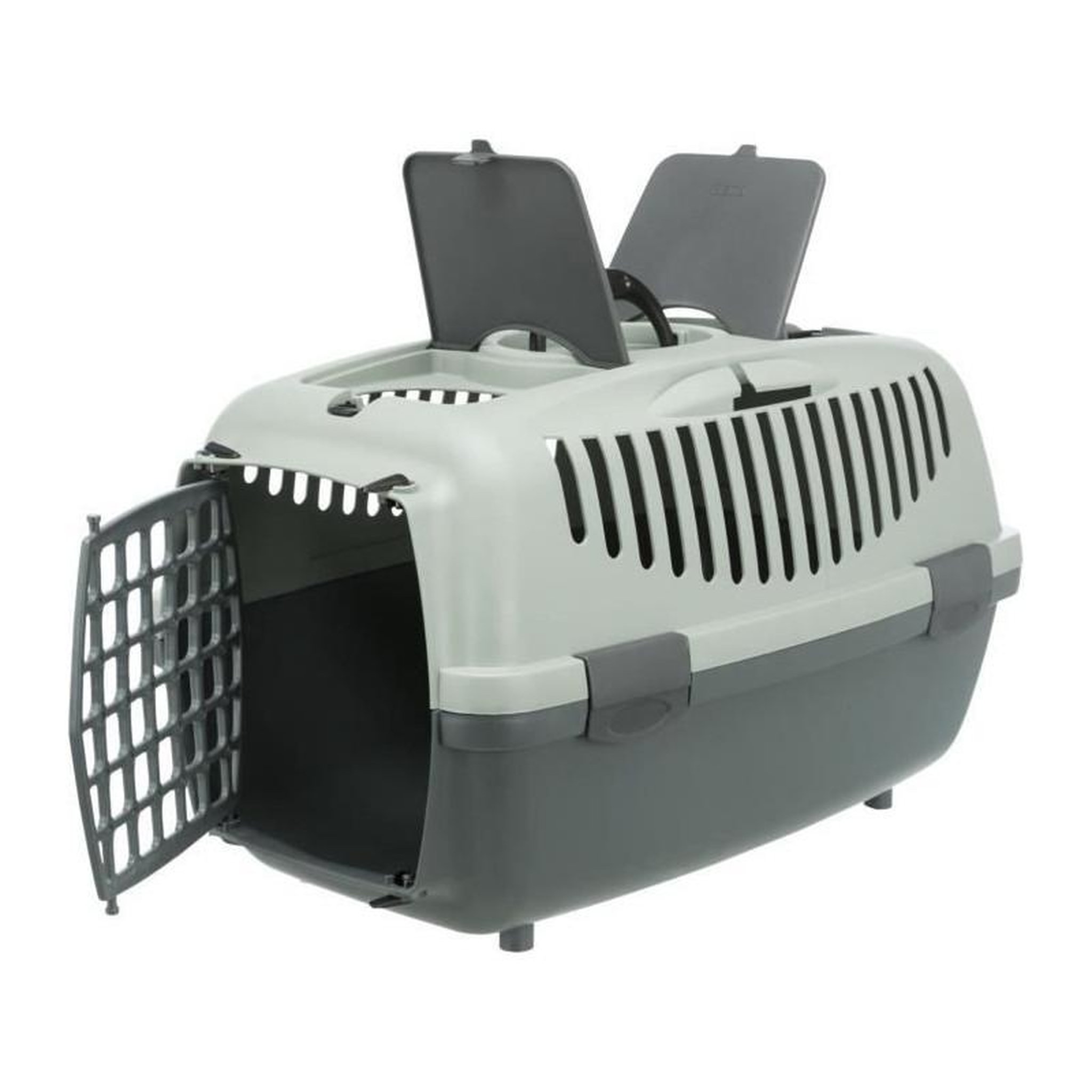 Voir la diapositive 2 : Trixie TRIXIE Box de transport Capri 2 - XS-S - 37 x 34 x 55 cm - Anthracite, gris et vert - Pour chien
