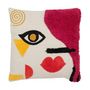 Voir la diapositive 1 : Paris Prix Coussin Design Abstrait  Pop Art  50x50cm Multicolore