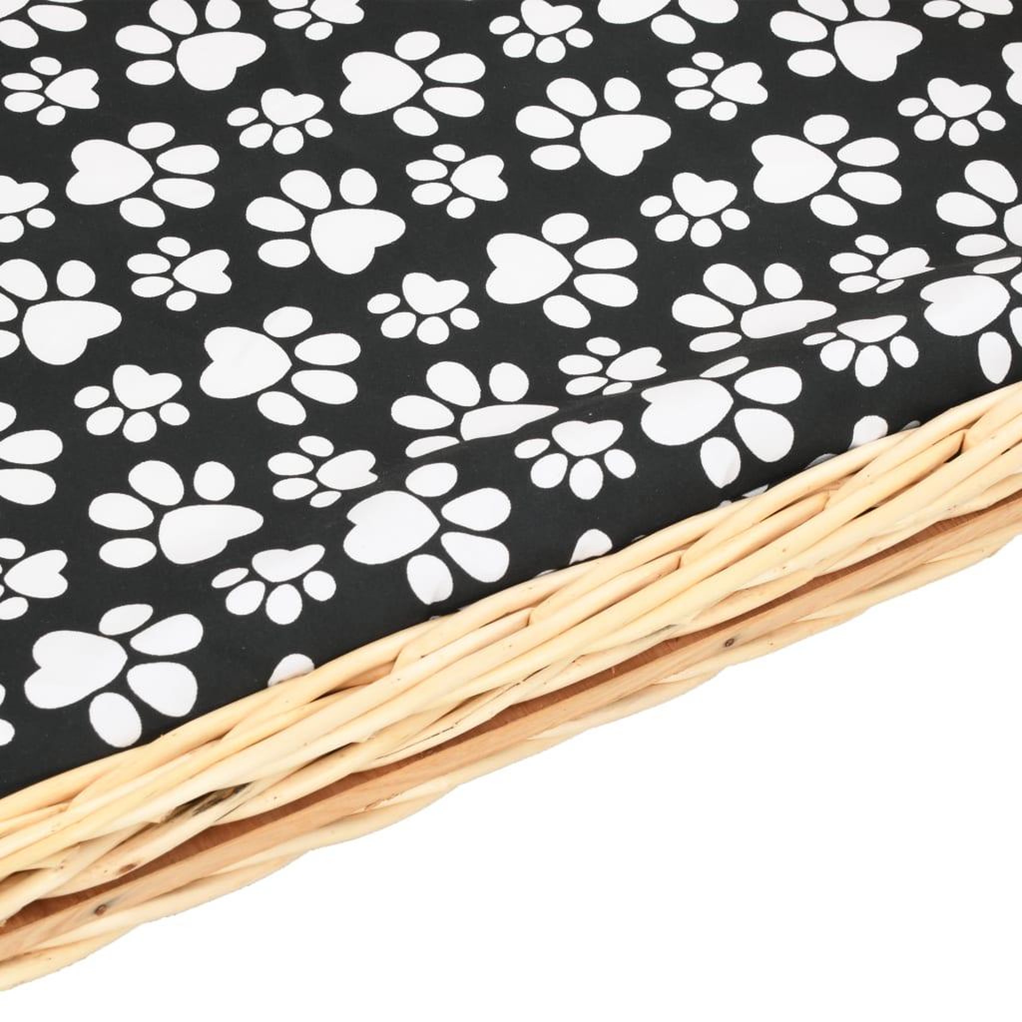 Voir la diapositive 5 : VIDAXL Panier pour chiens avec coussin 90x54x35 cm Saule naturel