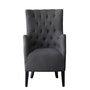 Voir la diapositive 2 : Habitat et Jardin Fauteuil Scandinave Tissu  Duchesse  - 76 x 83 x 100,5 cm - Gris