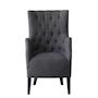 Voir la diapositive 2 : Habitat et Jardin Fauteuil Scandinave Tissu  Duchesse  - 76 x 83 x 100,5 cm - Gris