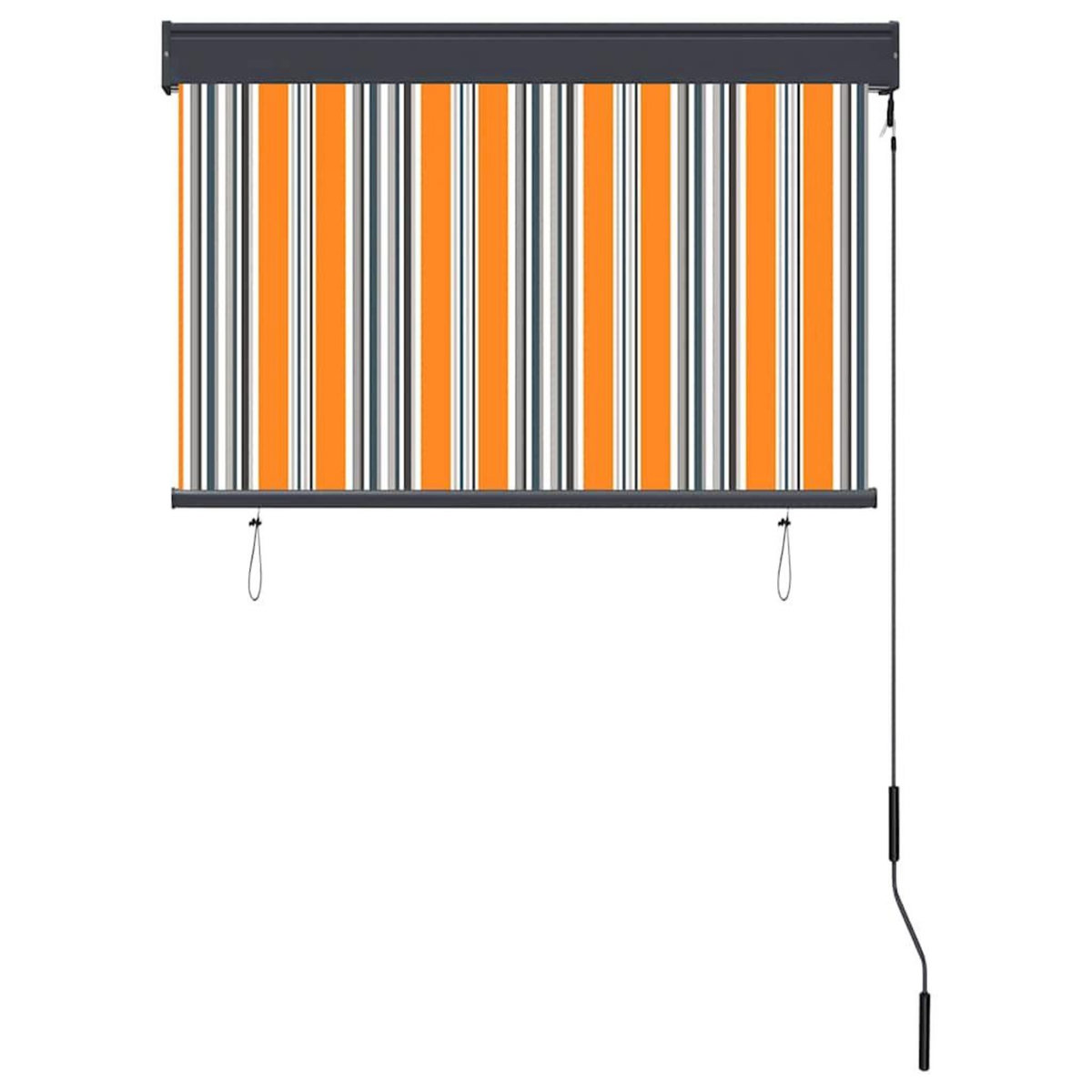 VIDAXL Store roulant d'exterieur 100x250 cm Jaune et bleu