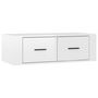 Voir la diapositive 2 : VIDAXL Meuble TV suspendu Blanc brillant 80x36x25 cm Bois d'ingenierie