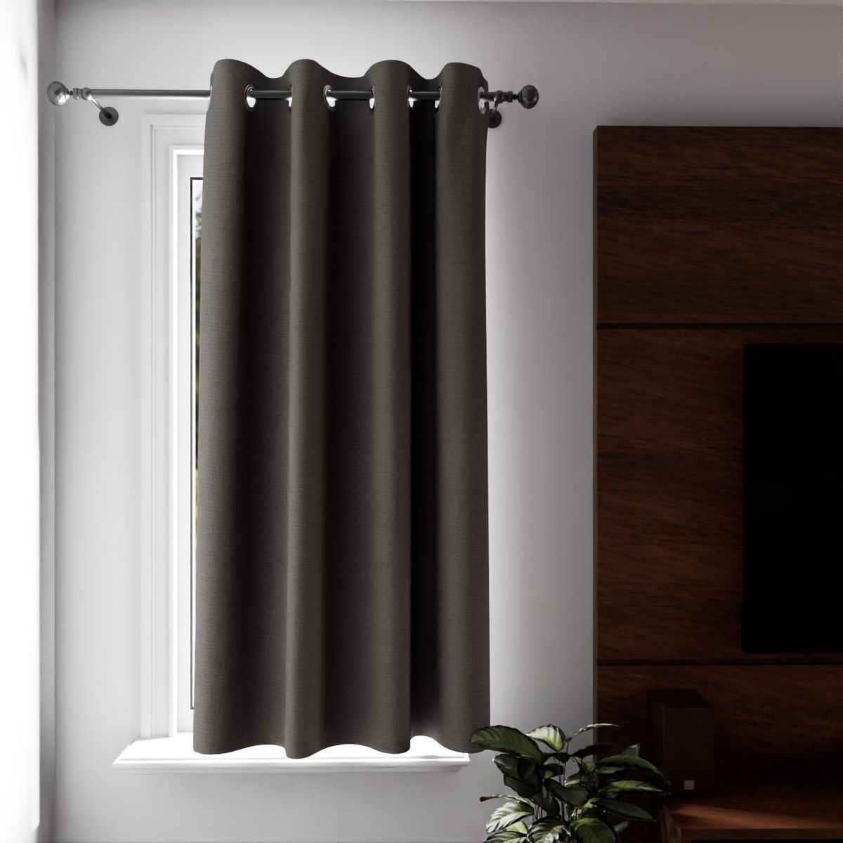 SOLEIL D'OCRE Rideau à oeillets 100% occultant ECLIPSE, par Soleil d'Ocre