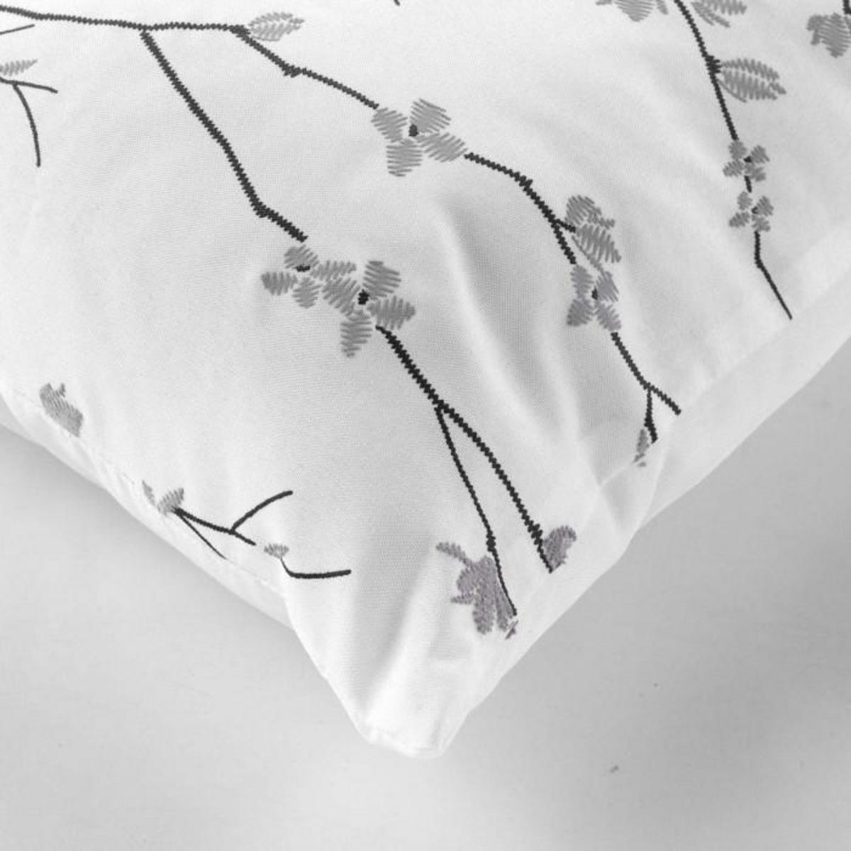 Paris Prix Coussin Déco Imprimé  Sakura  45x45cm Blanc