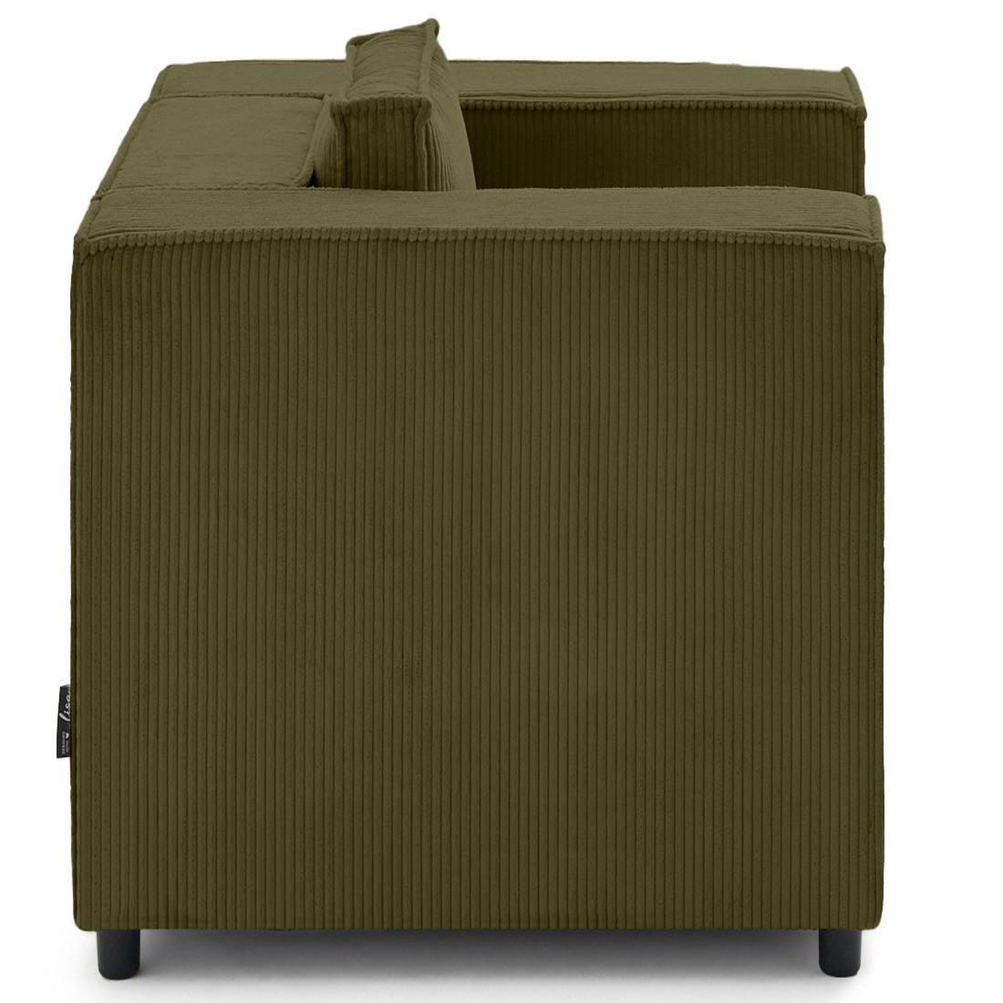 Voir la diapositive 3 : LISA DESIGN Stella - fauteuil en velours côtelé