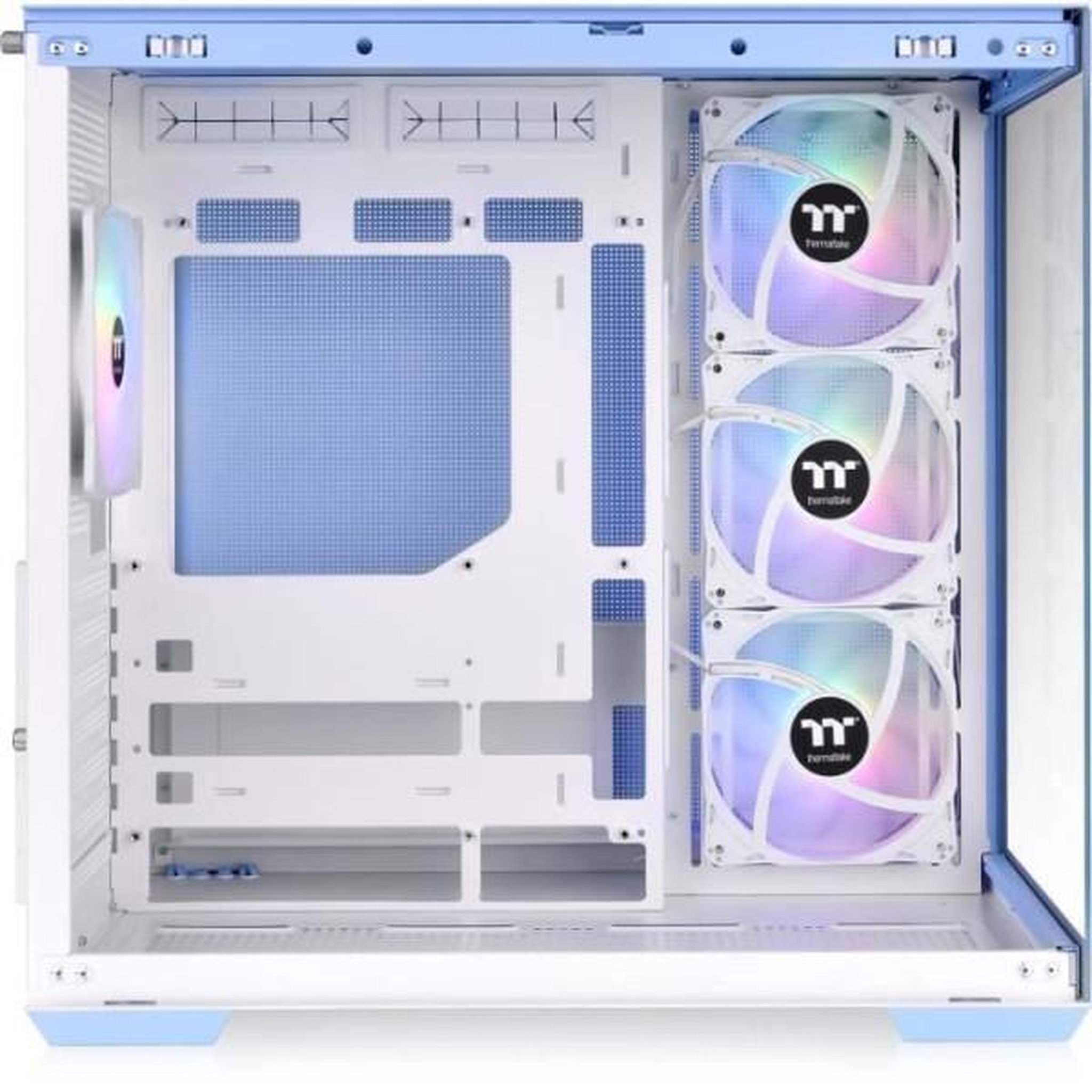Voir la diapositive 6 : Thermaltake Boîtier PC - THERMALTAKE - View 380 TG ARGB Hydrangea Blue - Moyen tour - ATX - Verre trempé - Bleu