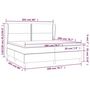 Voir la diapositive 6 : VIDAXL Sommier a lattes de lit et matelas Gris clair 200x200cm Velours
