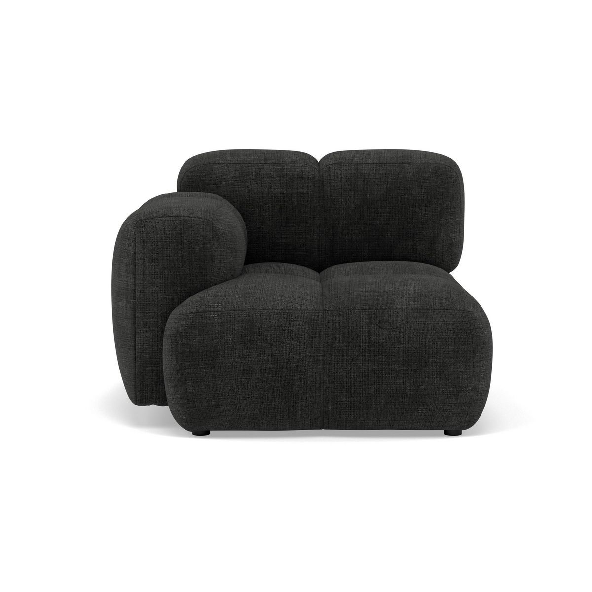 LISA DESIGN Grace - module d'assise gauche en velours texturé