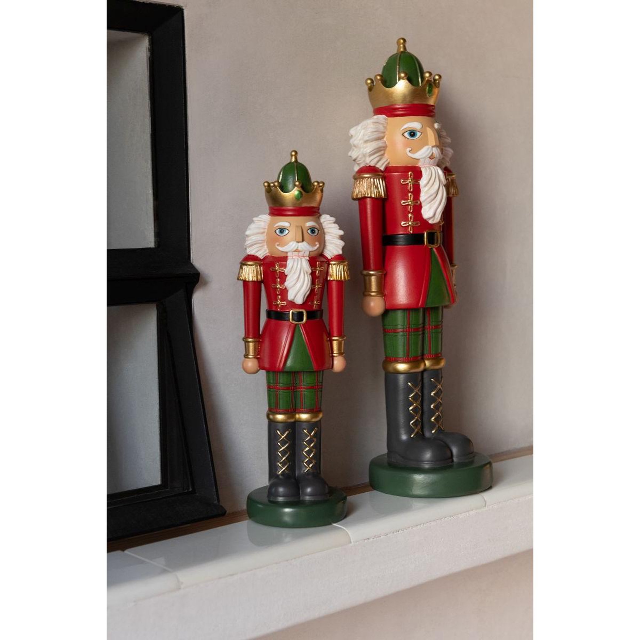 Voir la diapositive 4 : J-LINE Casse-noisette déco  christmas  38cm multicolore