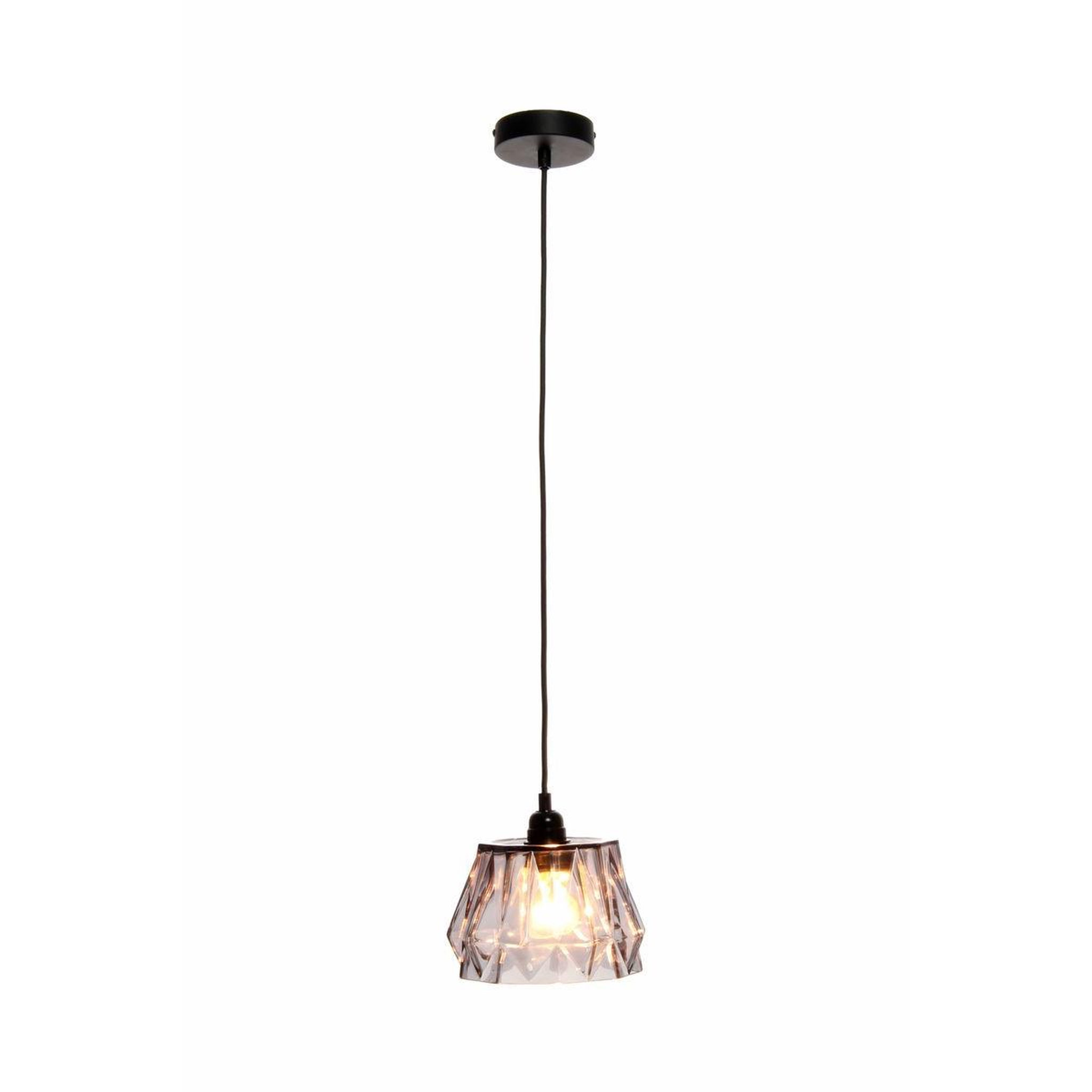 Voir la diapositive 4 : Paris Prix Lampe suspension en verre  aurea  19cm gris