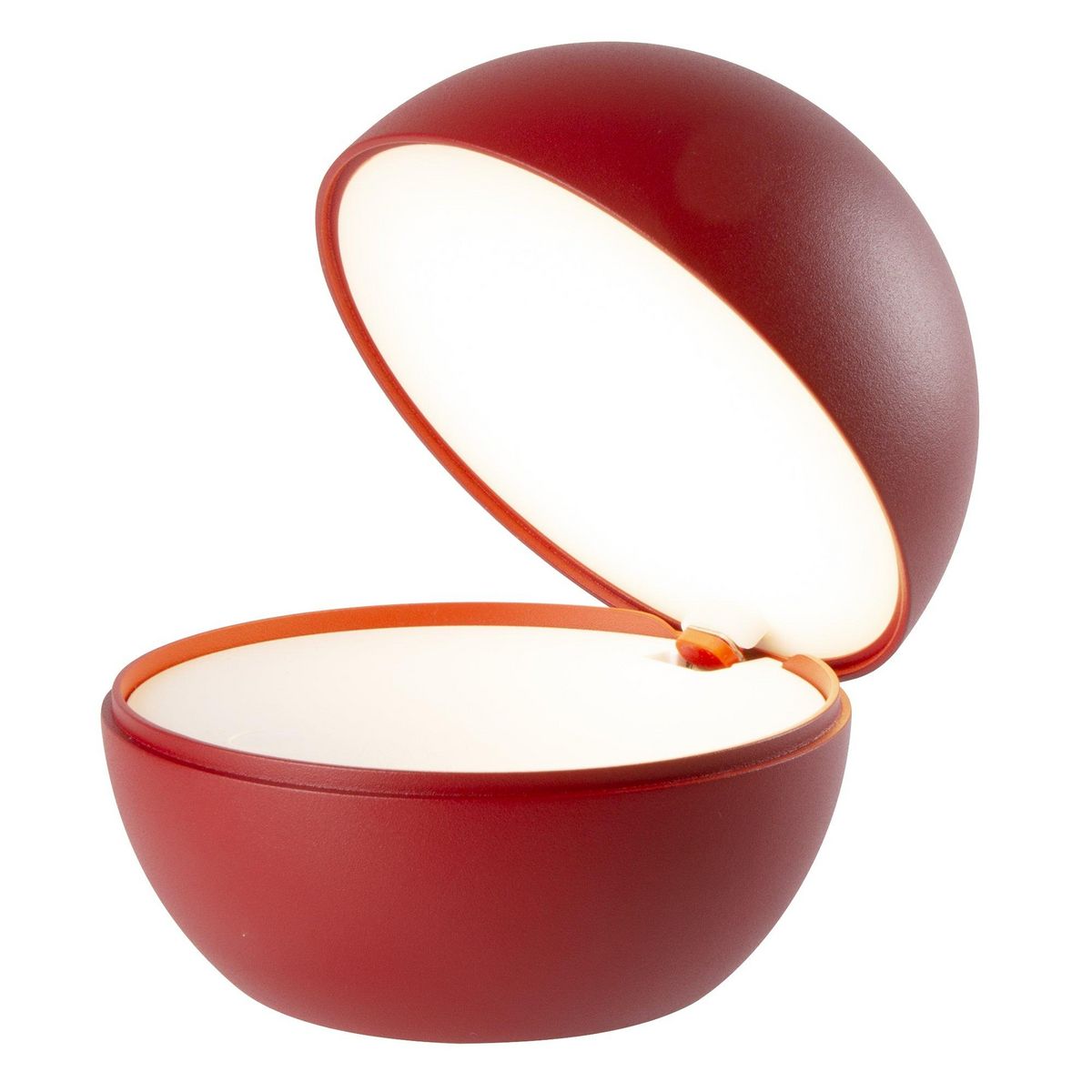 Lumisky Lampe de table design GOOD NIGHT Rouge Aluminium H11cm