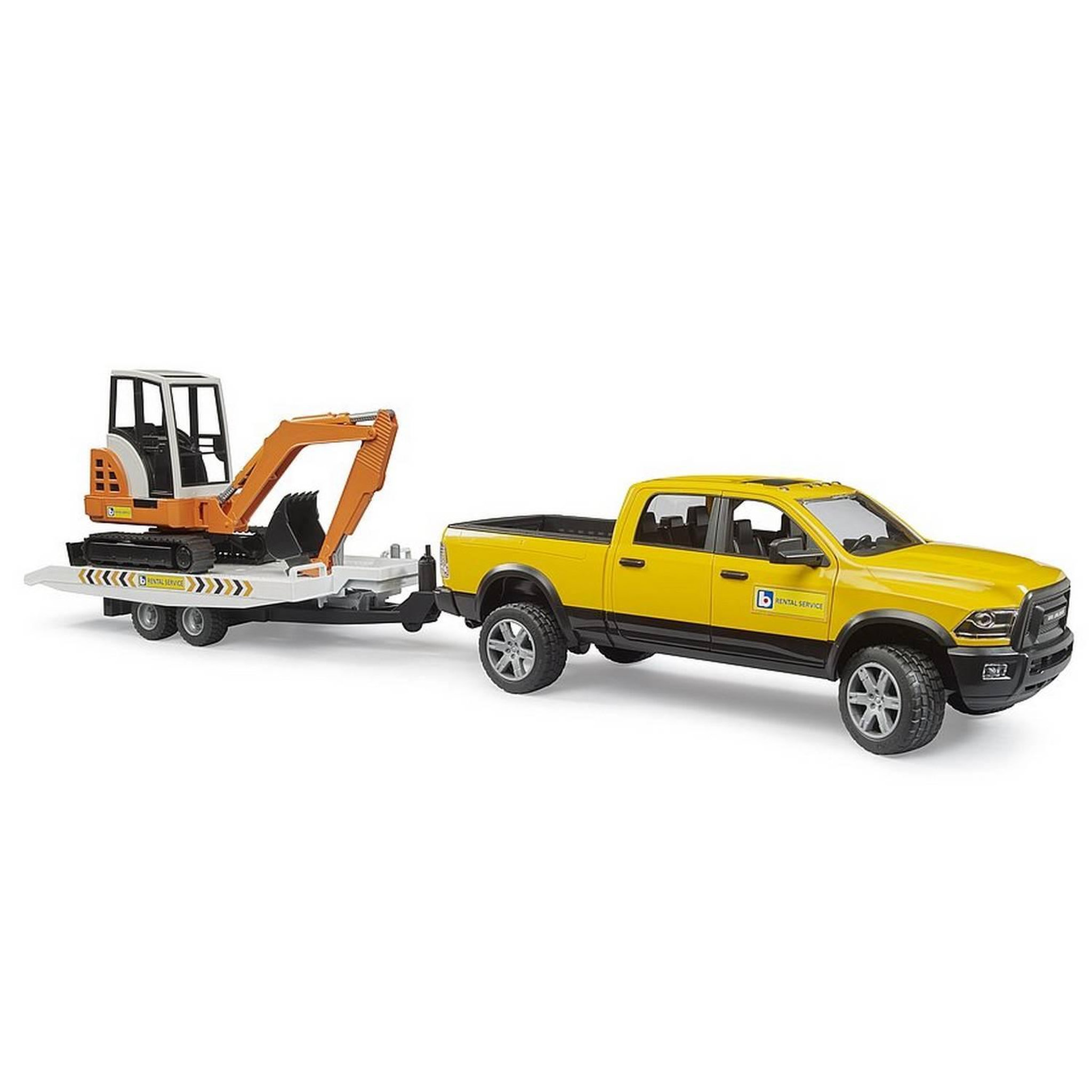 Bruder RAM Rental Service avec mini-pelleteuse