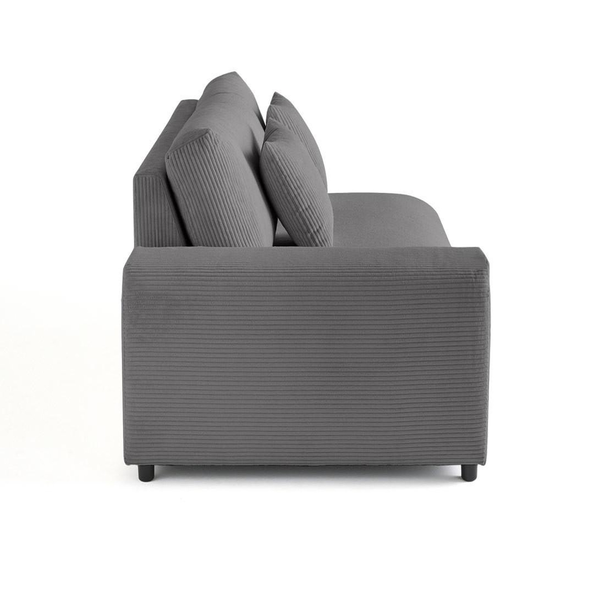 Voir la diapositive 3 : BEST MOBILIER Garance - module d'assise 3 places avec accoudoir gauche - en velours côtelé