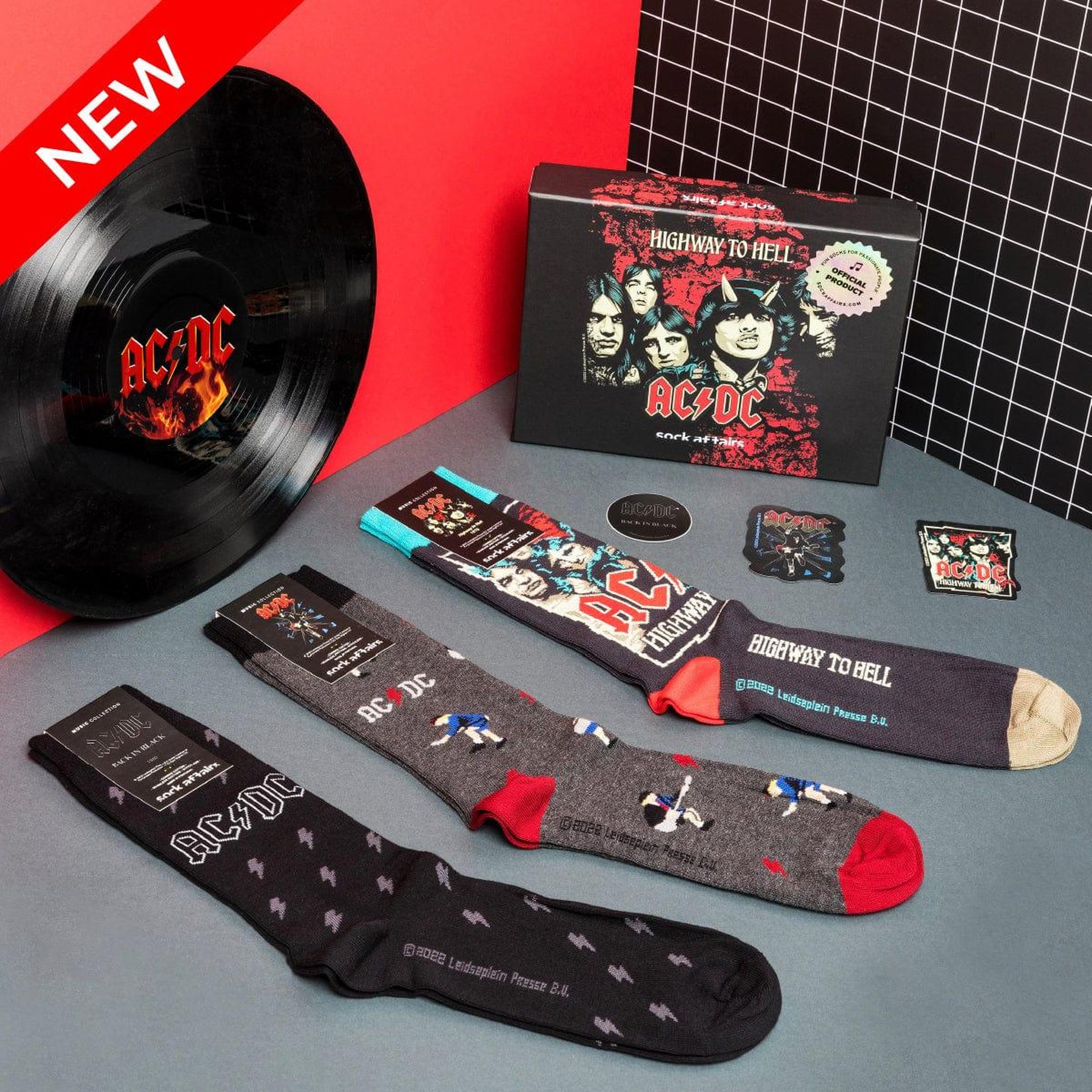 Voir la diapositive 2 : SOCK AFFAIRS Coffret de chaussettes ac/dc
