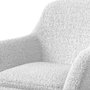 Voir la diapositive 5 : Rendez vous déco Rocking-chair en tissu bouclé blanc-Isola