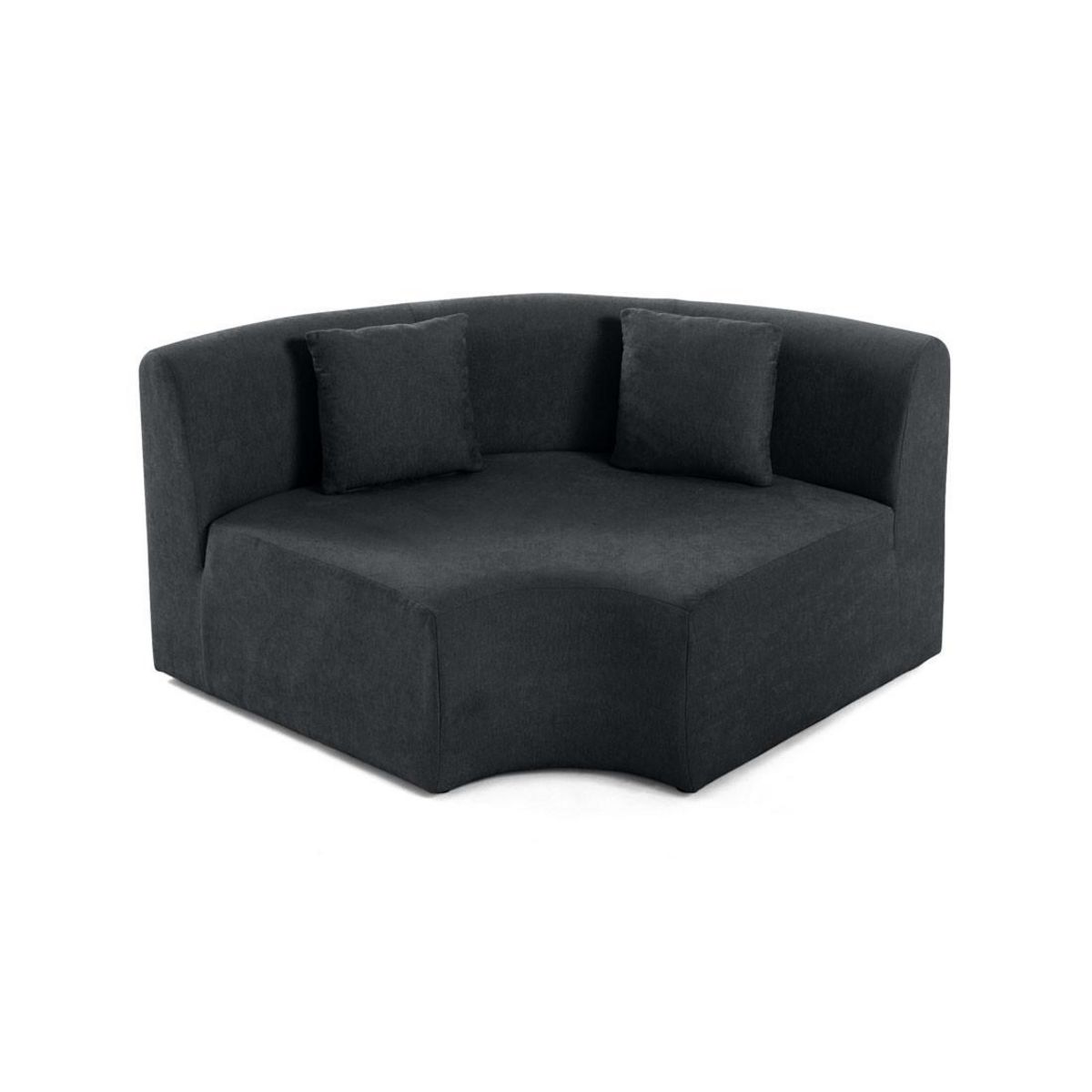 LISA DESIGN Ikare - module d'assise d'angle réversible - en tissu