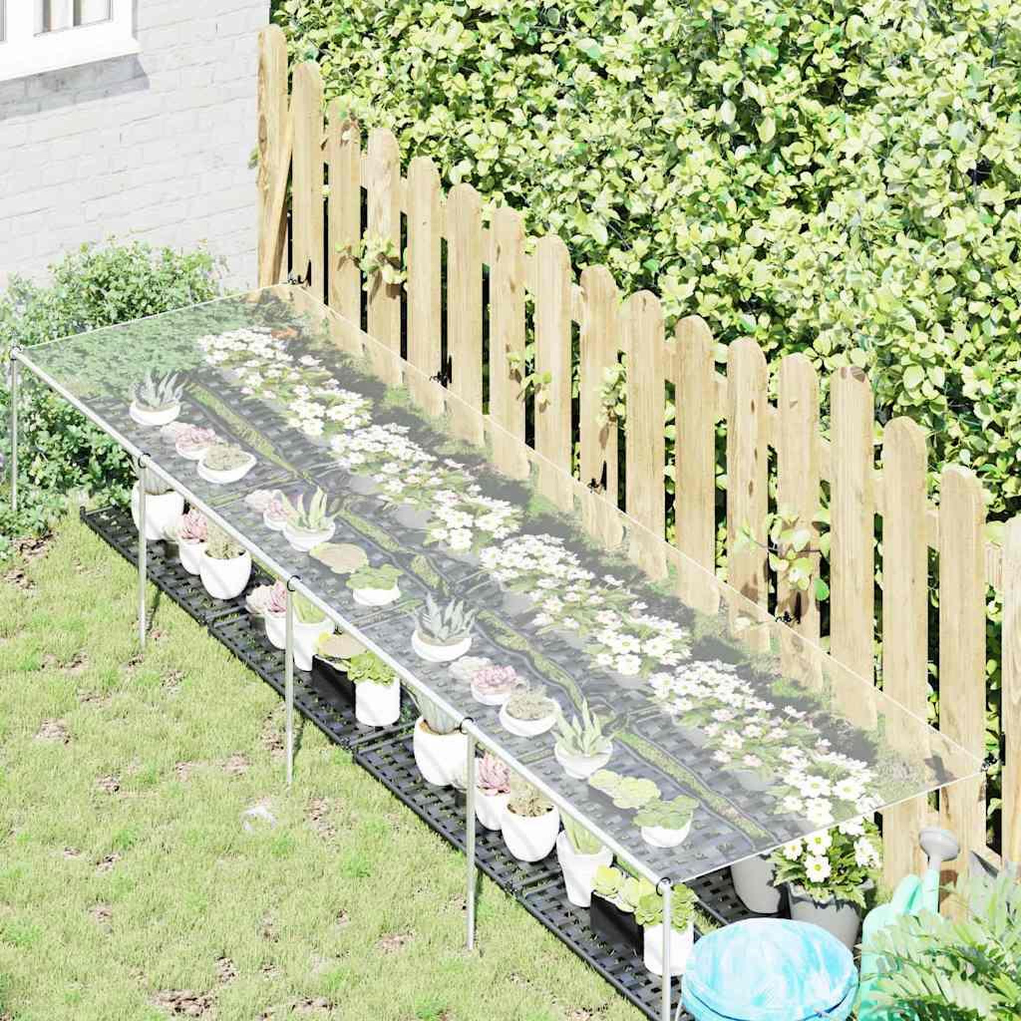 Voir la diapositive 2 : VIDAXL Couverture vegetale avec œillets 1x5 m PVC