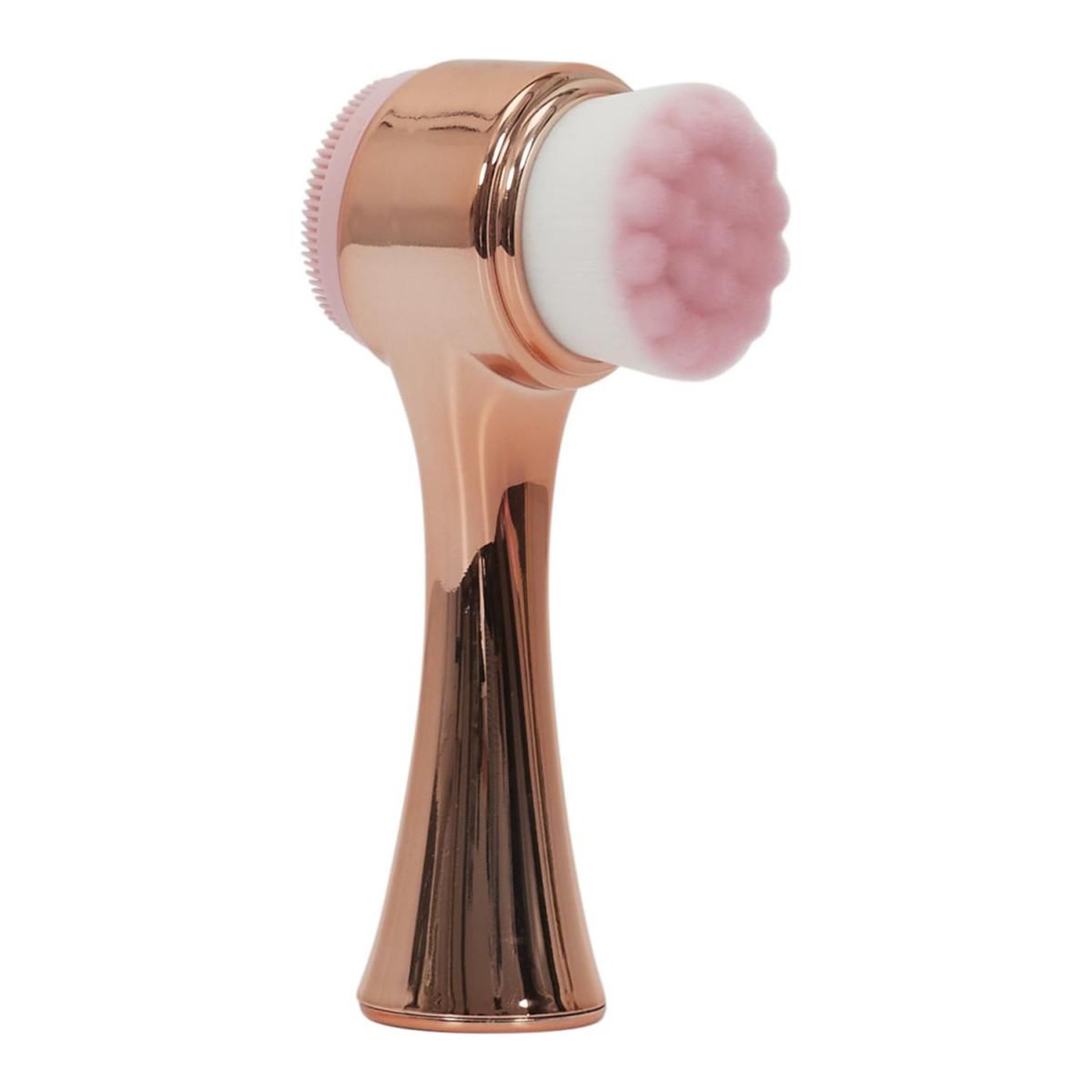 Cosmetic Club Brosse Visage 2 en 1  Double Action  13cm Rose