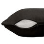 Voir la diapositive 2 : Paris Prix Housse de Coussin  Panama  40x40cm Noir