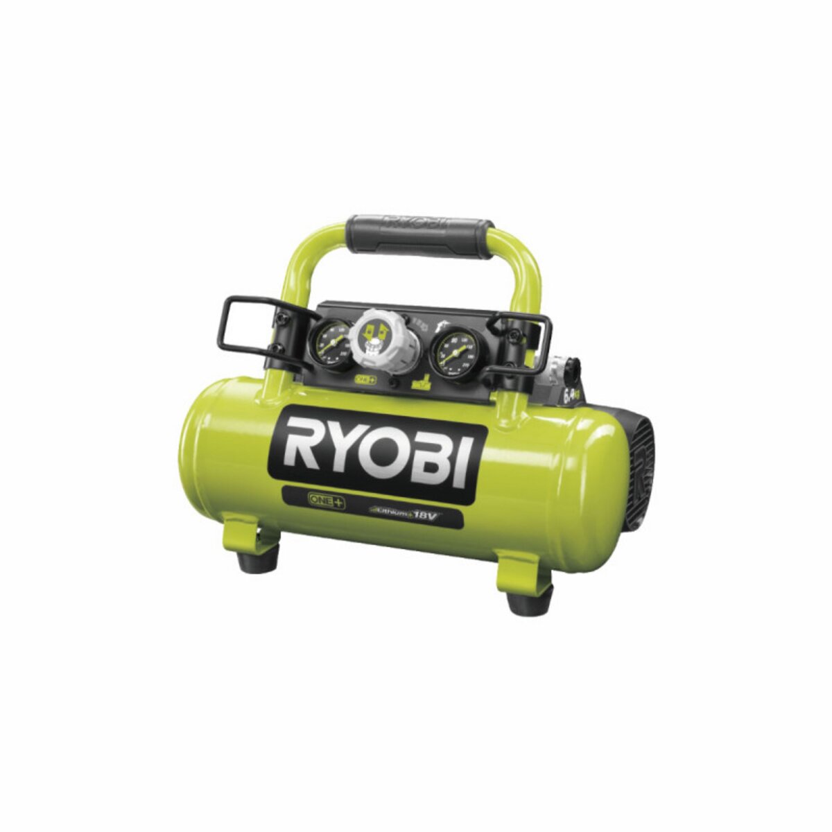 Ryobi Compresseur à cuve RYOBI 18V One Plus - 4L - Sans batterie ni chargeur R18AC-0