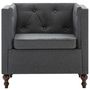 Voir la diapositive 3 : VIDAXL Fauteuil gris fonce tissu
